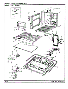 02 - Freezer Compartment parts for Maytag Refrigerator CDNT18V9A / AC48A from AppliancePartsPros.com
