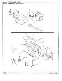 03 - Ice Maker & Bin parts for Maytag Refrigerator CDNT18V9L / BC45A from AppliancePartsPros.com