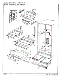 07 - Shelves & Accessories parts for Maytag Refrigerator CDNT18V9LA / CC49A from AppliancePartsPros.com