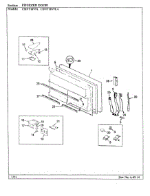 02 - Freezer Door parts for Maytag Refrigerator CDNT18V9LA / BC49A from AppliancePartsPros.com