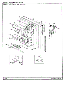 04 - Fresh Food Door parts for Maytag Refrigerator CDNT18V9LA / BC49A from AppliancePartsPros.com