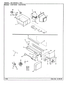 06 - Ice Maker & Bin parts for Maytag Refrigerator CDNT22V9A / AC88A from AppliancePartsPros.com