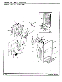 05 - Ice & Water Dispenser parts for Maytag Refrigerator CDNT22V9A / CC88A from AppliancePartsPros.com