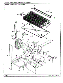08 - Unit Compartment & System parts for Maytag Refrigerator CDNT22V9A / CC88A from AppliancePartsPros.com