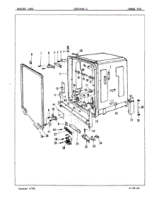 08 - Tub (Inner) parts for Crosley Dishwasher CDP2406-1 from AppliancePartsPros.com