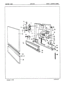 03 - Door & Access Panel parts for Crosley Dishwasher CDP2406A from AppliancePartsPros.com