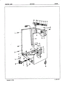 04 - Frame parts for Crosley Dishwasher CDP2406A from AppliancePartsPros.com