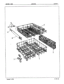 06 - Racks parts for Crosley Dishwasher CDP2406A from AppliancePartsPros.com