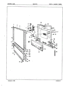 03 - Door & Access Panel parts for Crosley Dishwasher CDU2404 from AppliancePartsPros.com