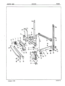 04 - Frame parts for Crosley Dishwasher CDU2404 from AppliancePartsPros.com
