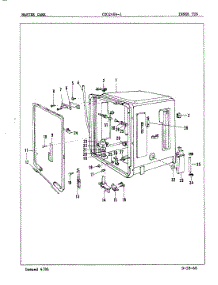 07 - Tub (Inner) parts for Crosley Dishwasher CDU2404-1 from AppliancePartsPros.com