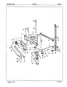 04 - Frame parts for Crosley Dishwasher CDU2406 from AppliancePartsPros.com