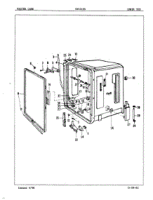 07 - Tub (Inner) parts for Crosley Dishwasher CDU2406 from AppliancePartsPros.com