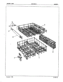 06 - Racks parts for Crosley Dishwasher CDU2406-1 from AppliancePartsPros.com