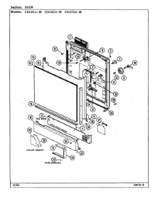 02 - Door parts for Crosley Dishwasher CDU2CA-48 from AppliancePartsPros.com