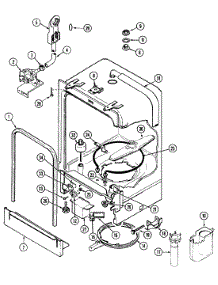 05 - Tub parts for Crosley Dishwasher CDU2J3 from AppliancePartsPros.com