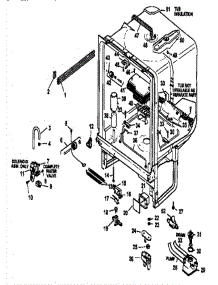 03 - Tub Assy parts for Amana Dishwasher CDU300C / P1188320W from AppliancePartsPros.com