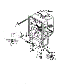 06 - Tub parts for Amana Dishwasher CDU300CWW / P1188320W from AppliancePartsPros.com