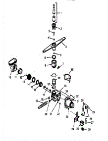 03 - Motor-Pump / Water Distribution Components parts for Amana Dishwasher CDU300CWW / P1199011W from AppliancePartsPros.com