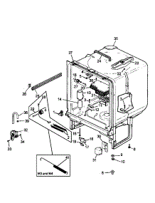 05 - Tub Assy parts for Amana Dishwasher CDU520DWW / P1309601W from AppliancePartsPros.com
