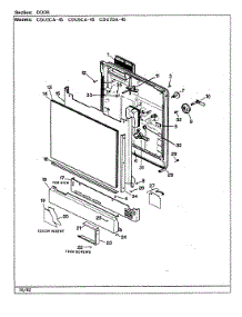 02 - Door parts for Crosley Dishwasher CDU5CA-45 from AppliancePartsPros.com