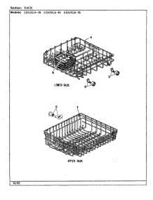 04 - Racks parts for Crosley Dishwasher CDU5CA-45 from AppliancePartsPros.com