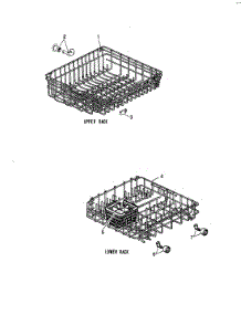 04 - Racks parts for Crosley Dishwasher CDU7CA-1 from AppliancePartsPros.com