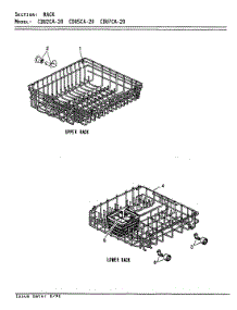04 - Racks parts for Crosley Dishwasher CDU7CA-20 from AppliancePartsPros.com