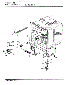 05 - Tub parts for Crosley Dishwasher CDU7DA-25 from AppliancePartsPros.com