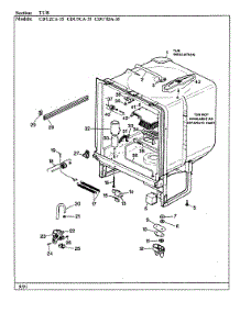 05 - Tub parts for Crosley Dishwasher CDU7DA-35 from AppliancePartsPros.com
