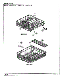 04 - Rack parts for Crosley Dishwasher CDU7DA-48 from AppliancePartsPros.com