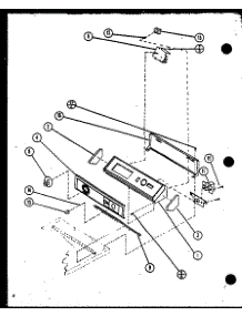 02 - Control Panel parts for Amana Dryer CE3402L / P1118309W L from AppliancePartsPros.com