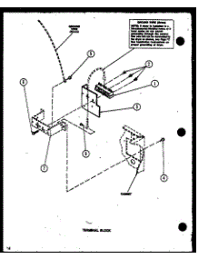 08 - Terminal Block parts for Amana Dryer CE3402L / P1118309W L from AppliancePartsPros.com