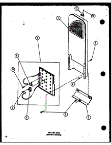 04 - Heater Box (Electric Models) parts for Amana Dryer CE3402W / P1118308W W from AppliancePartsPros.com