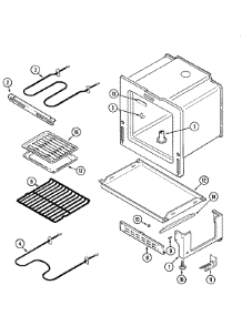 04 - Oven / Base parts for Crosley Range CE35000AAW from AppliancePartsPros.com