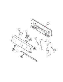 02 - Control Panel (Aat) parts for Crosley Range CE35100AAT from AppliancePartsPros.com