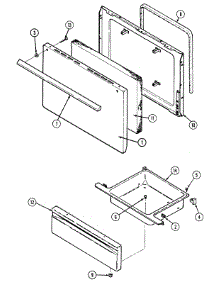 07 - Door / Drawer (Ce3510prx) parts for Crosley Range CE3510PRV from AppliancePartsPros.com