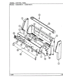 03 - Control Panel (Ce3531wrx, Ce3531xrx) parts for Crosley Range CE3531XRW from AppliancePartsPros.com