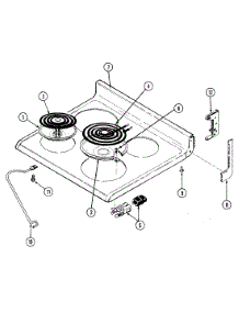 06 - Top Assy.(Ce3531wr, Ce3531xr, Ce3531wrv) parts for Crosley Range CE3531XRW from AppliancePartsPros.com