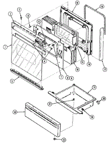 03 - Door / Drawer parts for Crosley Range CE3537XRA from AppliancePartsPros.com