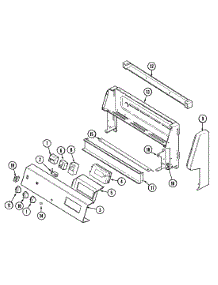 02 - Control Panel parts for Crosley Range CE3537XUW from AppliancePartsPros.com