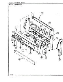 03 - Control Panel (Ce3552xrx) parts for Crosley Range CE3552XRW from AppliancePartsPros.com