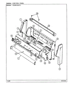 02 - Control Panel parts for Crosley Range CE3674XRW from AppliancePartsPros.com