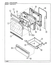 03 - Door / Drawer parts for Crosley Range CE3674XRW from AppliancePartsPros.com
