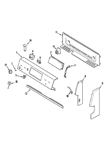 02 - Control Panel parts for Crosley Range CE38300BCV from AppliancePartsPros.com