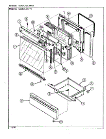 03 - Door / Drawer parts for Crosley Range CE3875XRA from AppliancePartsPros.com
