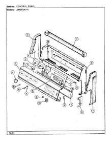 02 - Control Panel parts for Crosley Range CE3875XRW from AppliancePartsPros.com
