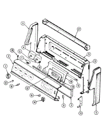 02 - Control Panel (Ce3878vrv) parts for Crosley Range CE3878VRV from AppliancePartsPros.com