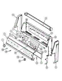 02 - Control Panel (Ce3878vra / Vrw / Xrb) parts for Crosley Range CE3878VRW from AppliancePartsPros.com