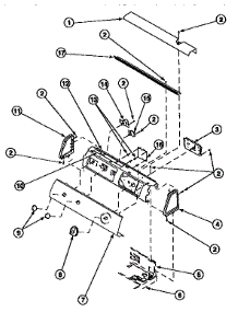07 - Graphic Panel, Control Hood And Controls parts for Amana Dryer CE4317L2 / PCE4317L2 from AppliancePartsPros.com
